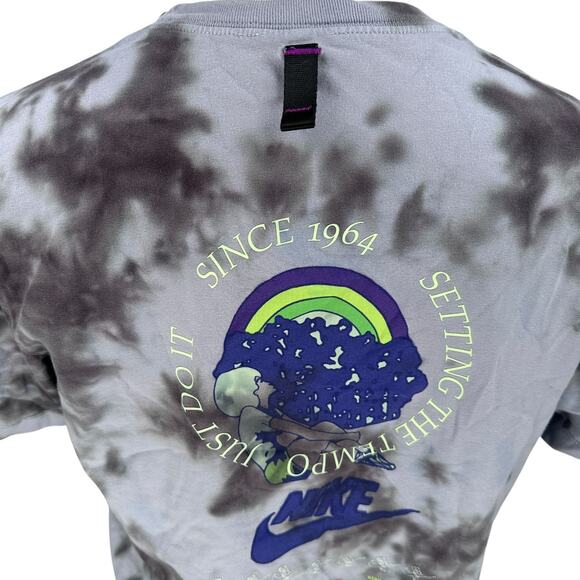 Nike Festival Revolution T-Shirt Men’s Medium Purple Tie-Dye Cotton Short Sleeve - Picture 5 of 11